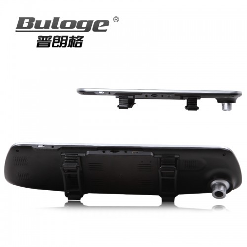 【普朗格】后視鏡行車(chē)記錄儀高清1080p雙鏡頭帶導(dǎo)航電子測(cè)速狗一體機(jī)